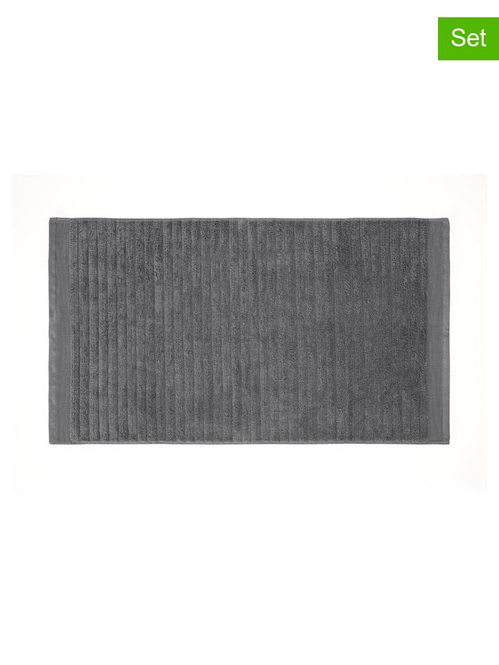 HNL Ręczniki (2 szt.) "Prestige" w kolorze antracytowym do rąk rozmiar: 50x100 cm