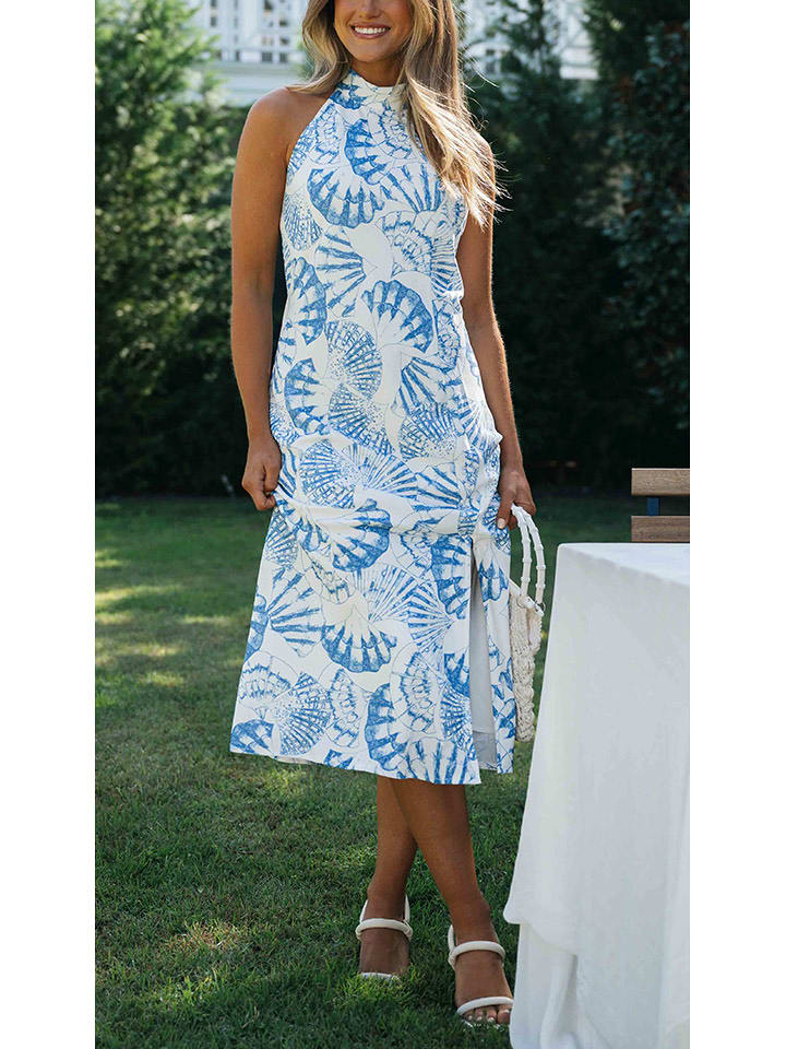 LA Angels Sukienka w kolorze kremowo-niebieskim rozmiar: XL