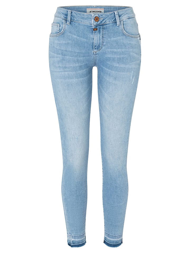 Timezone Dżinsy "Aleena" - Slim fit - w kolorze błękitnym rozmiar: W27/L32