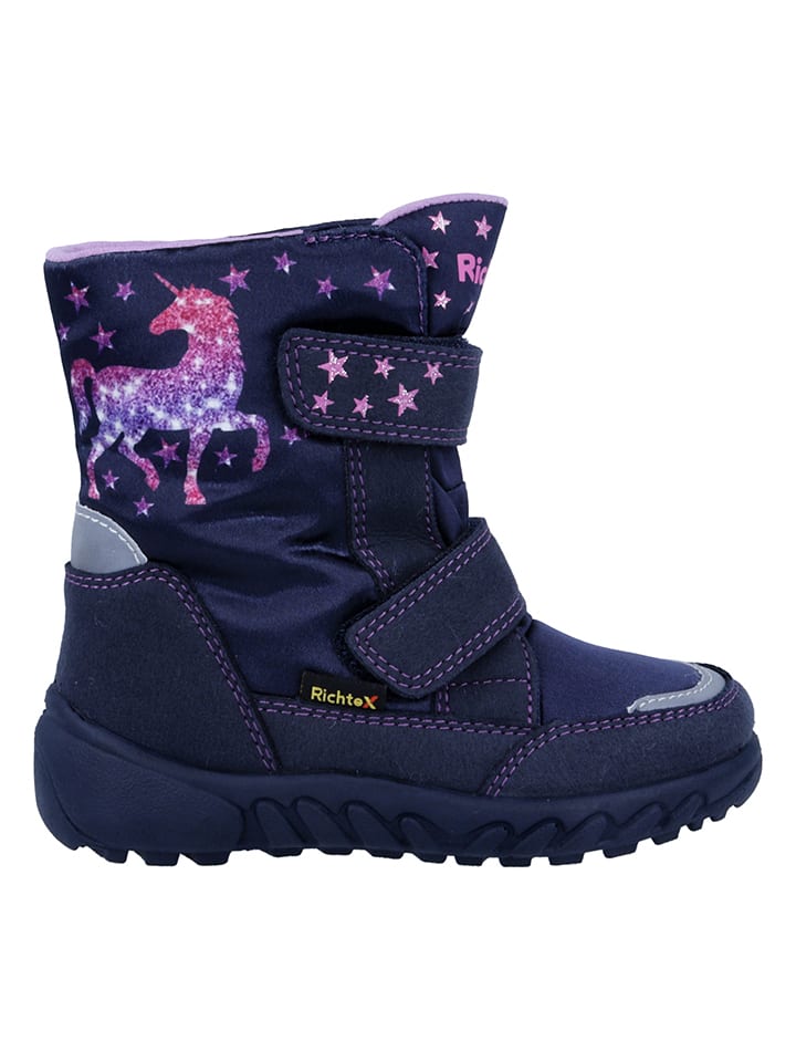 Richter Shoes Kozaki zimowe "Husky" w kolorze granatowym rozmiar: 31