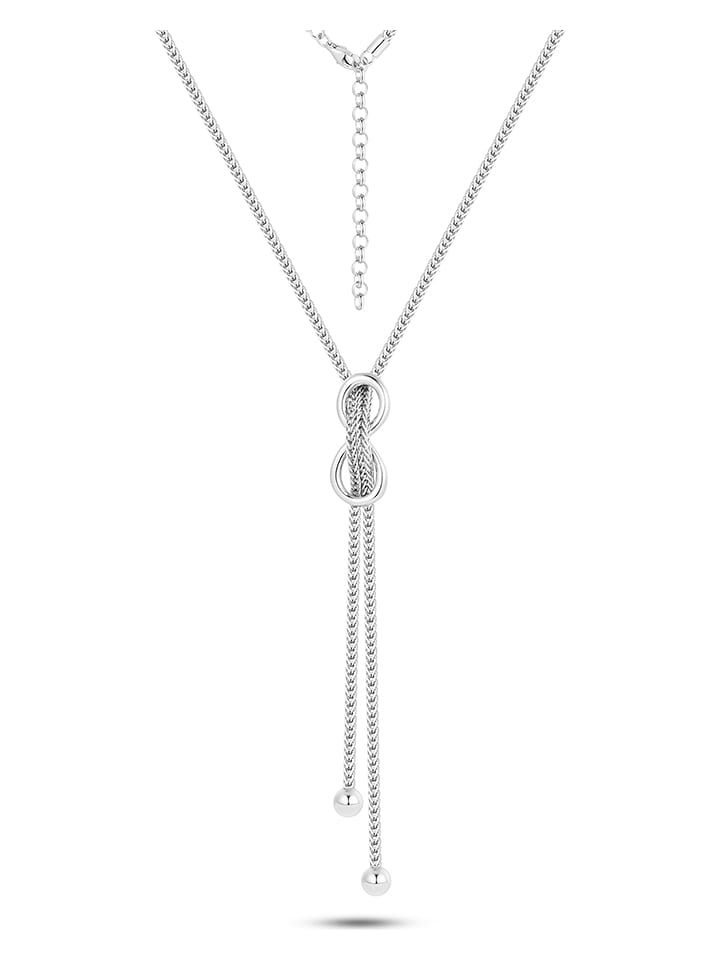 DI GIORGIO Srebrny naszyjnik z elementem ozdobnym - dł. 40 cm rozmiar: onesize