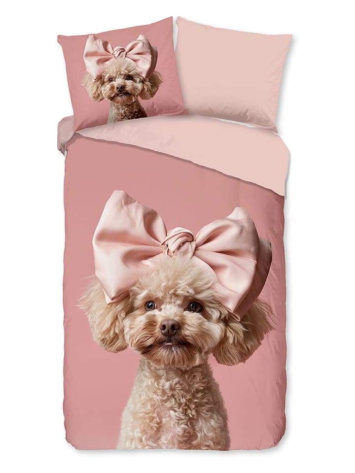 Good Morning Komplet pościeli "Roxy" w kolorze jasnoróżowym rozmiar: 135x200 cm