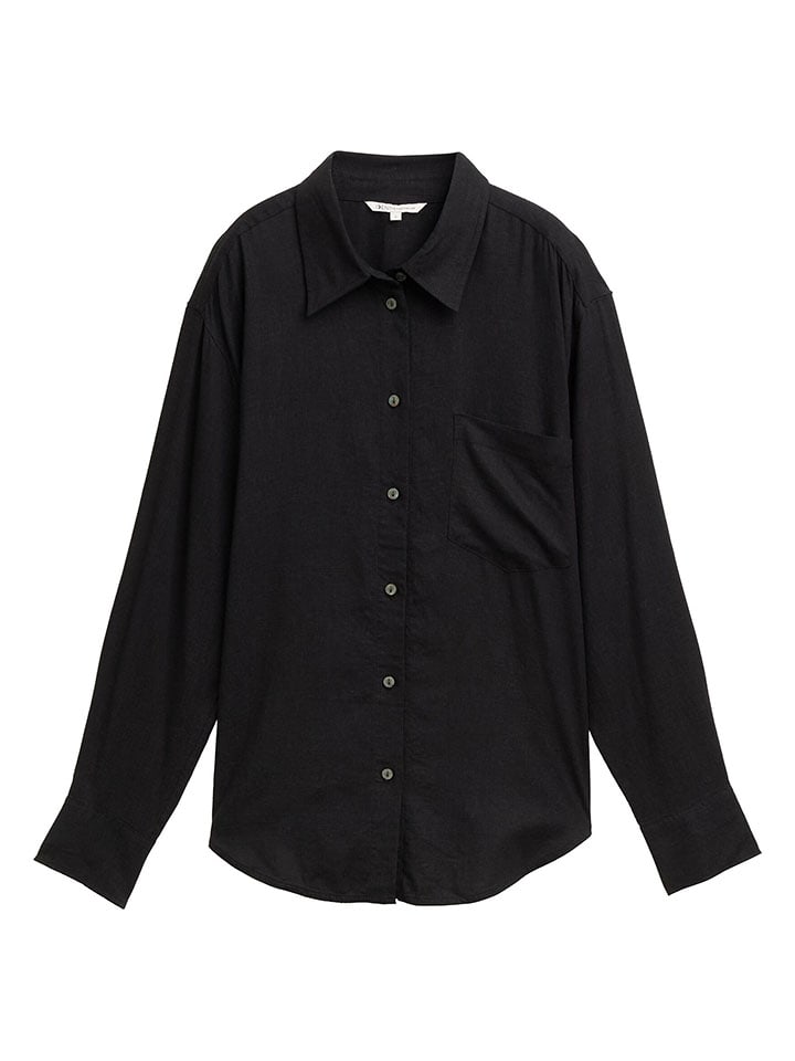 TOM TAILOR Denim Koszula w kolorze czarnym rozmiar: L