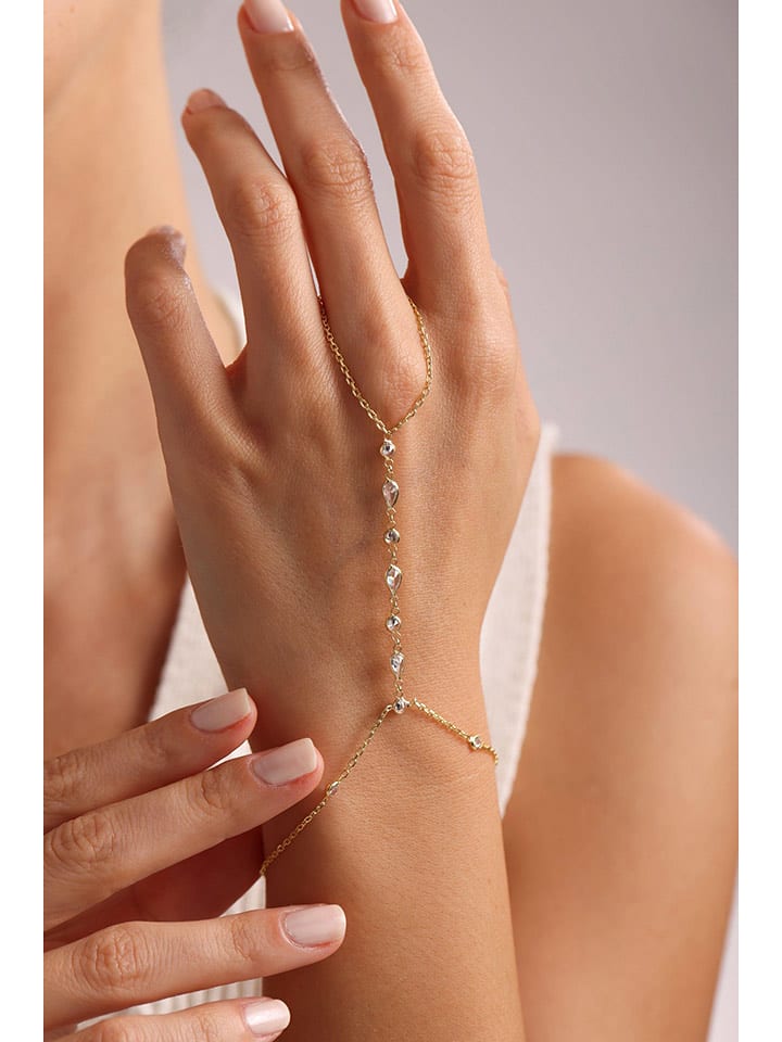 Heliophilia Pozłacana bransoletka z elementami ozdobnymi rozmiar: onesize