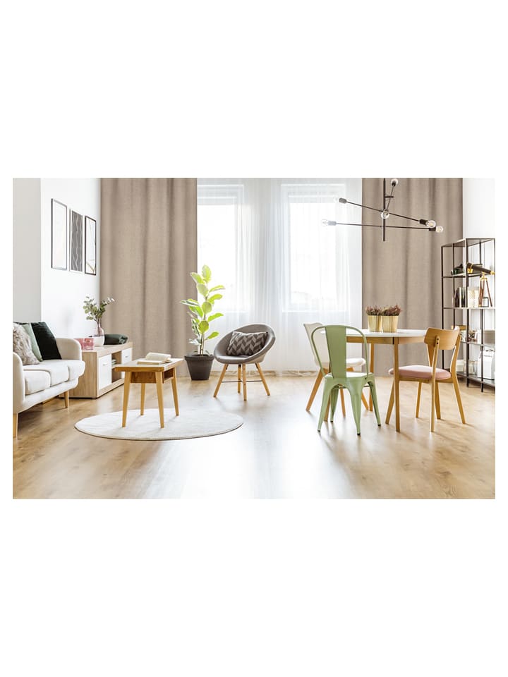 Lifa Living Zasłona "Luxe" w kolorze beżowym rozmiar: 150x260 cm