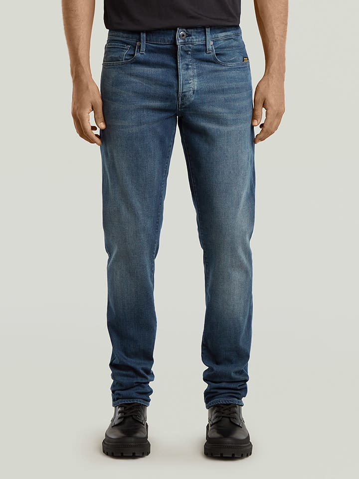 G-Star Dżinsy "3301" - Regular fit - w kolorze granatowym rozmiar: W32/L32