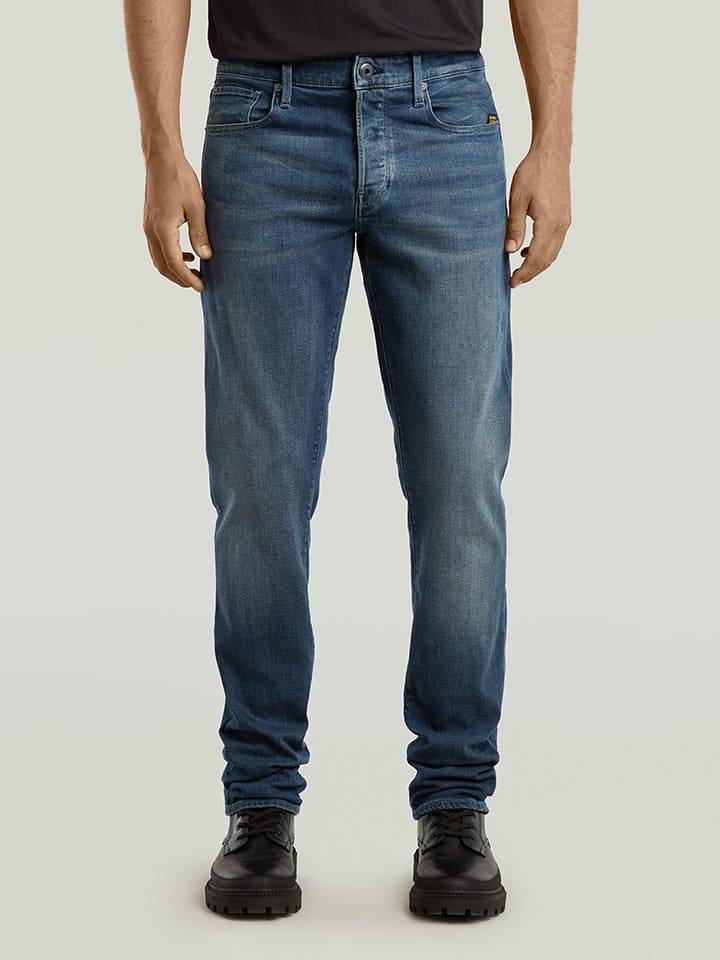 G-Star Dżinsy "3301" - Regular fit - w kolorze granatowym rozmiar: W32/L32