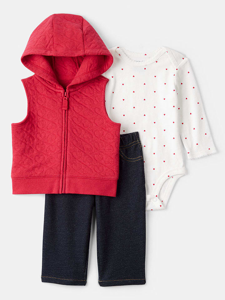 carter's 3-częściowy zestaw w kolorze granatowo-biało-czerwonym rozmiar: 86/92