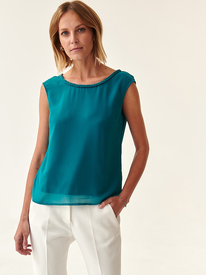 TATUUM Top w kolorze turkusowym rozmiar: 34
