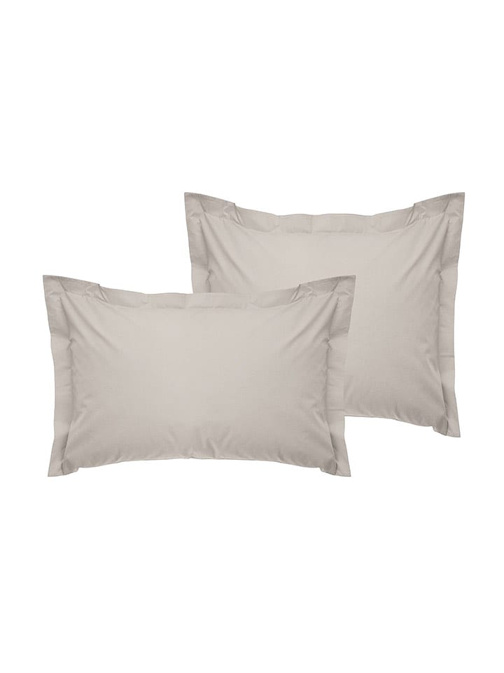 Elizabed Poszewki (2 szt.) w kolorze beżowym na poduszkę rozmiar: 80x80 cm