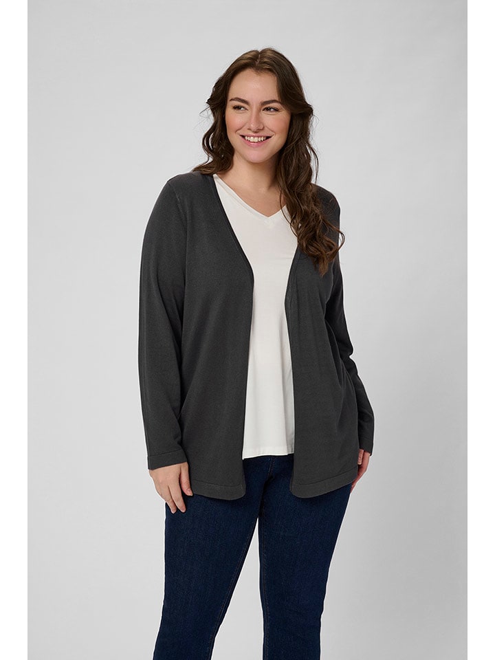 KAFFE curve Kardigan w kolorze czarnym rozmiar: XL