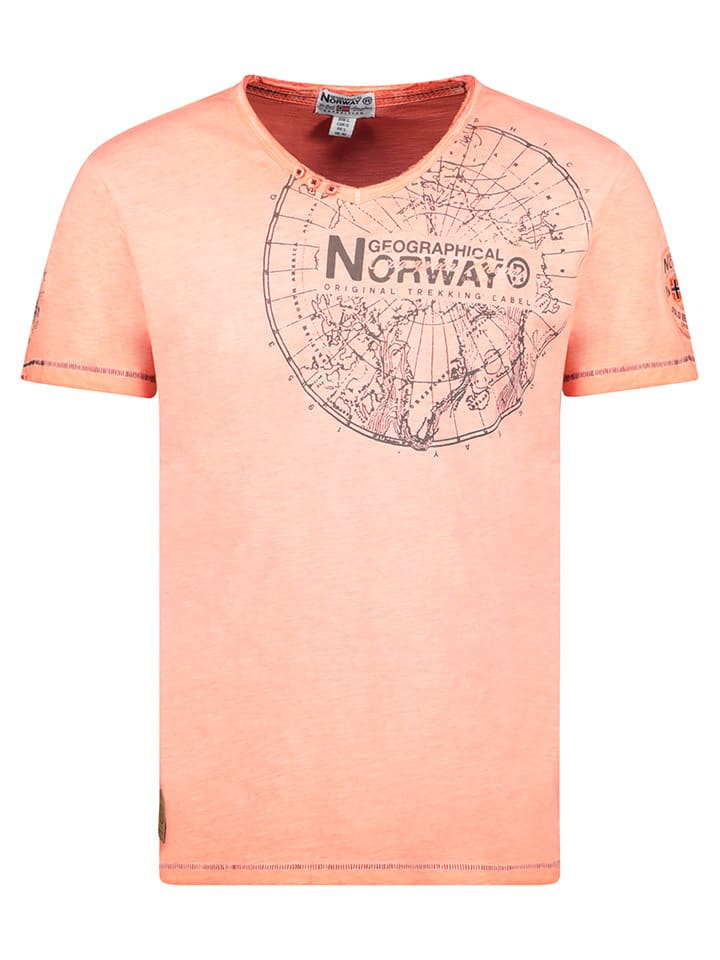 Geographical Norway Koszulka "Jimperable" w kolorze pomarańczowym rozmiar: 3XL