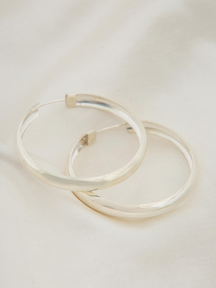 Lodie Silver Srebrne kolczyki-kreole rozmiar: onesize