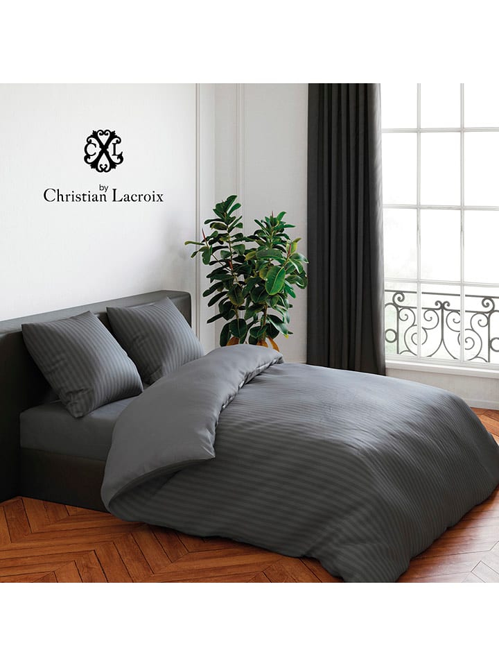 CXL by Christian Lacroix Komplet pościeli satynowej w kolorze szarym rozmiar: 135x200 cm