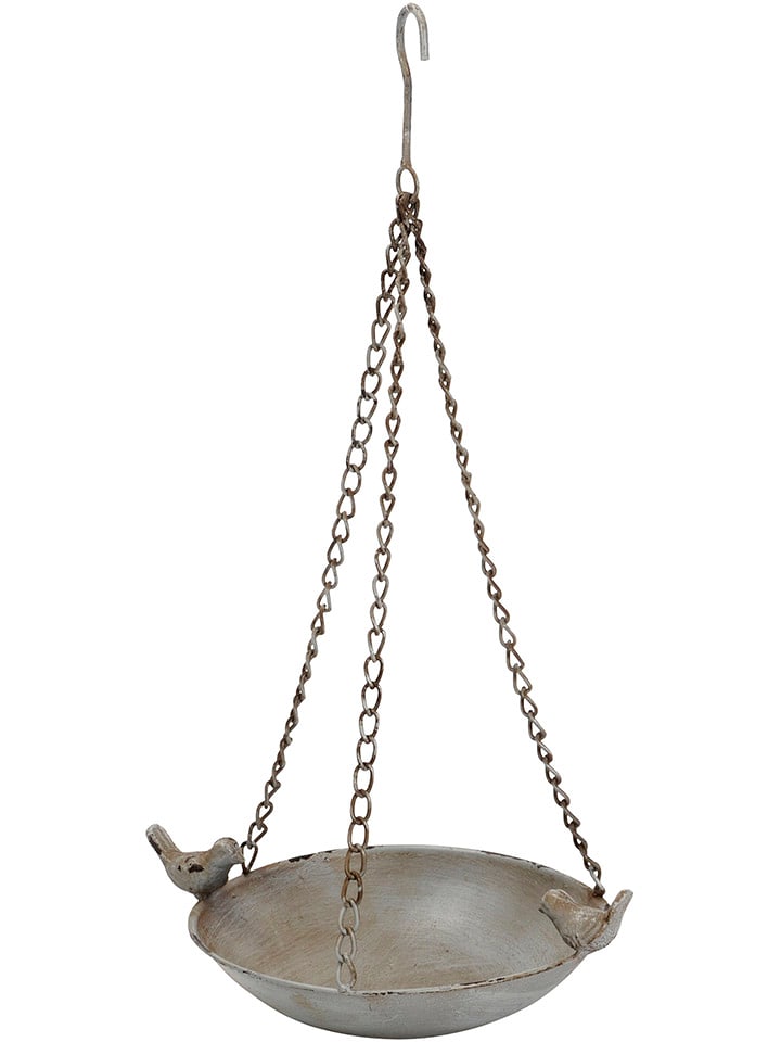 POSIWIO Poidełko w kolorze szarym dla ptaków - wys. 10 x Ø 28,5 cm rozmiar: onesize