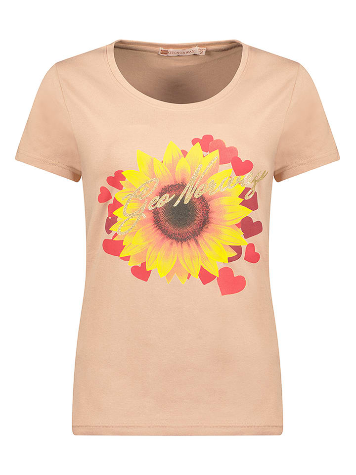 Geographical Norway Koszulka w kolorze jasnoróżowym rozmiar: XXL