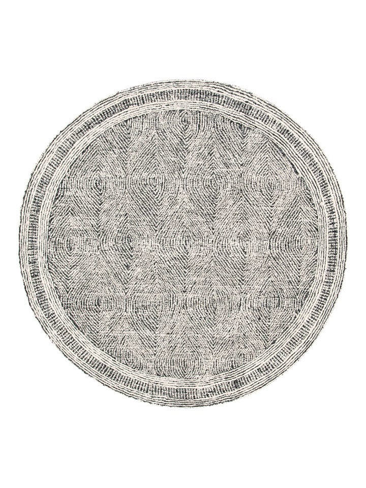 Safavieh Wełniany dywan "Abstract" w kolorze kremowo-szarym rozmiar: 122x122 cm