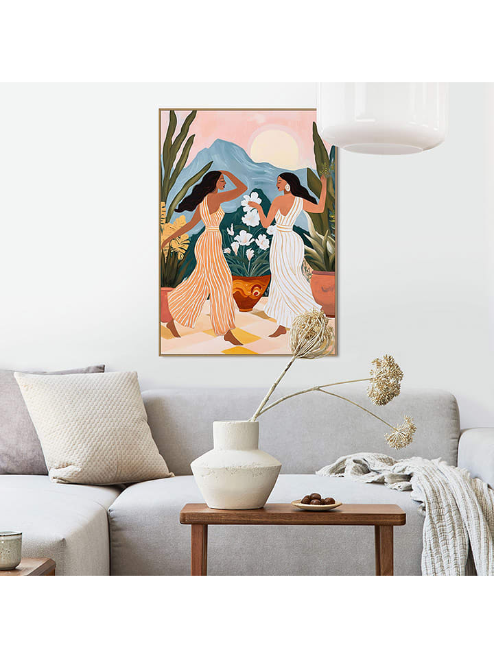 Orangewallz Druk artystyczny "Fauve Dancing" w ramce rozmiar: 50x70 cm