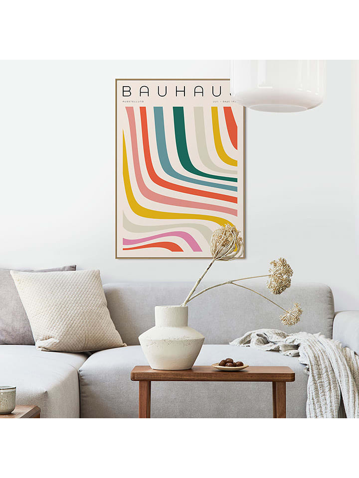 Orangewallz Druk artystyczny "Bauhaus Art" w ramce rozmiar: 50x70 cm