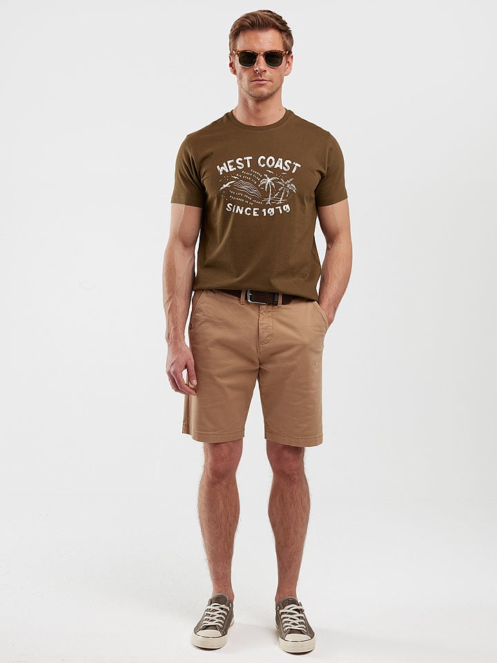 BIG STAR Koszulka "Reddrez" w kolorze brązowym rozmiar: M