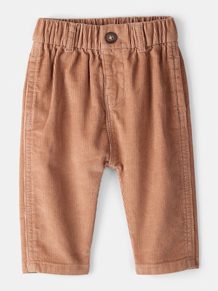 OshKosh Spodnie sztruksowe w kolorze jasnobrązowym rozmiar: 74