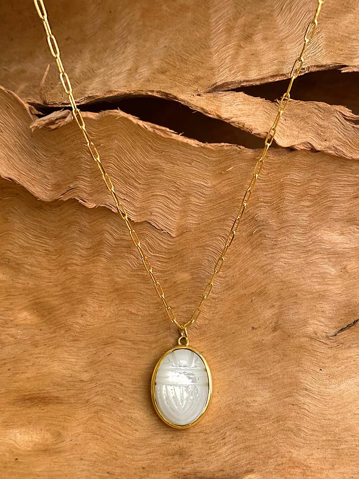 Taboo Pozłacany naszyjnik z zawieszką - dł. 40 cm rozmiar: onesize