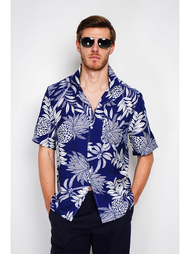 Secret du Lin Koszula w kolorze granatowym rozmiar: 46