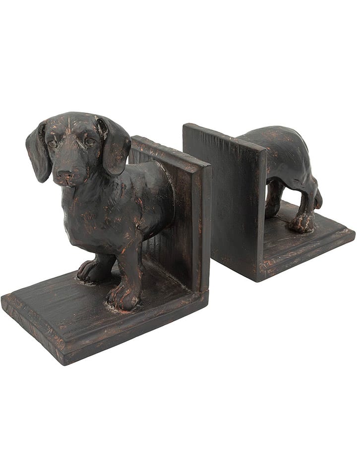 Anticline Podpórki w kolorze czarnym do książek - 30 x 18 x 11 cm rozmiar: onesize