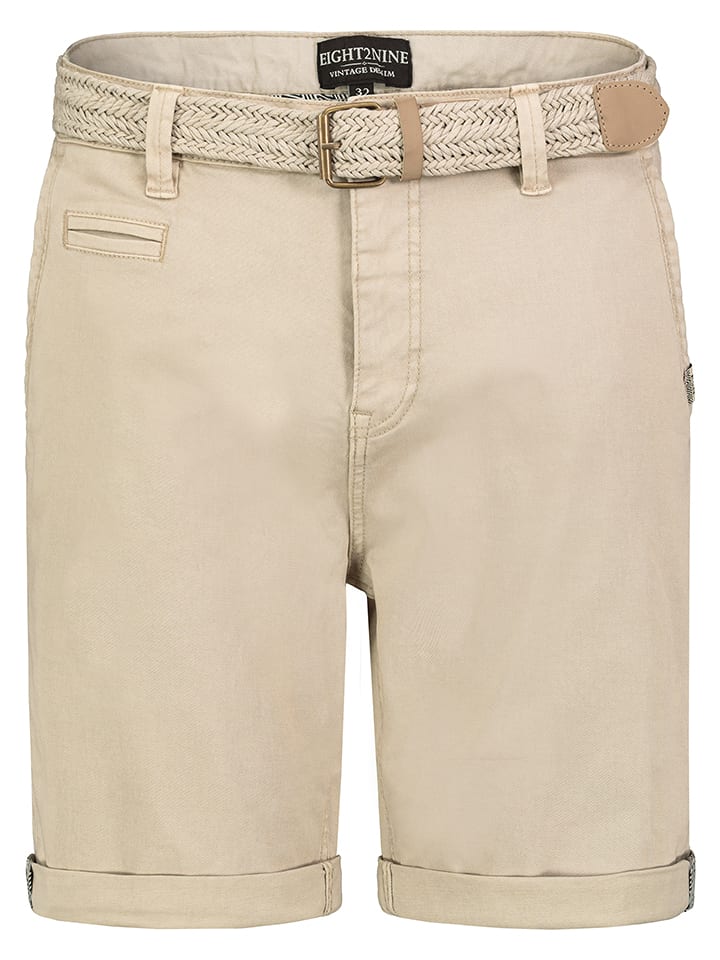 Eight2Nine Bermudy w kolorze beżowym rozmiar: W34