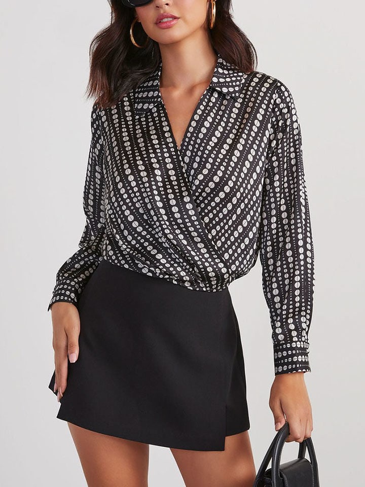 Milan Kiss Bluzka w kolorze czarno-białym rozmiar: XL