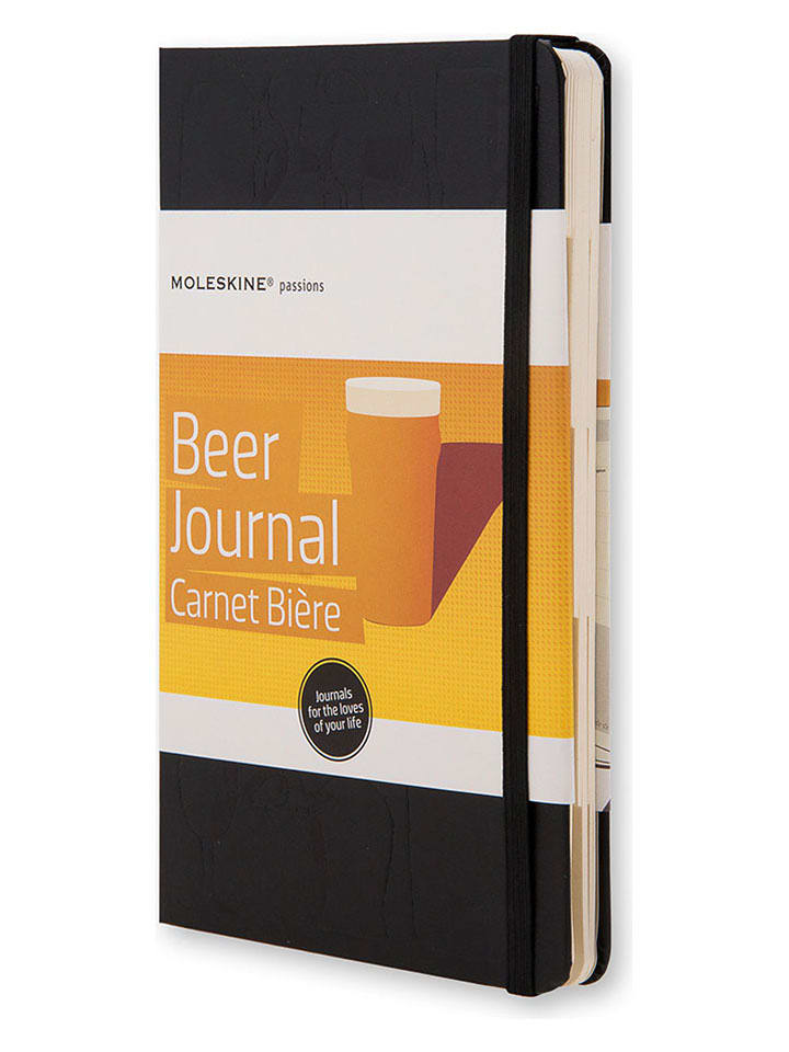 Moleskine Notatnik "Passion Journal Beer" w kolorze czarnym - 13 x 21 cm rozmiar: onesize