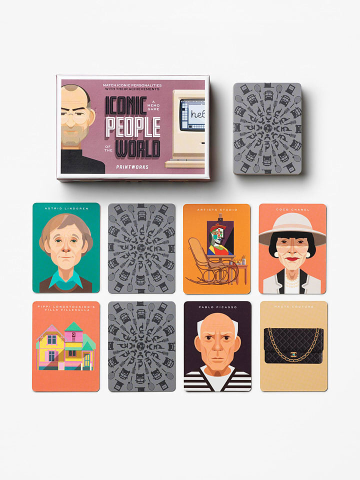 Printworks Gra pamięciowa "Iconic People" - 12+ rozmiar: onesize