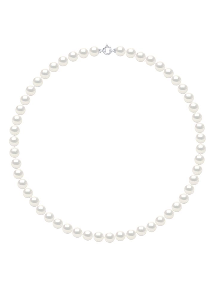 Mitzuko Naszyjnik perłowy w kolorze białym - dł. 50 cm rozmiar: onesize