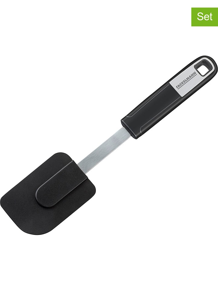 Fackelmann Łopatki (2 szt.) w kolorze czarnym do ciasta - dł. 26 cm rozmiar: onesize