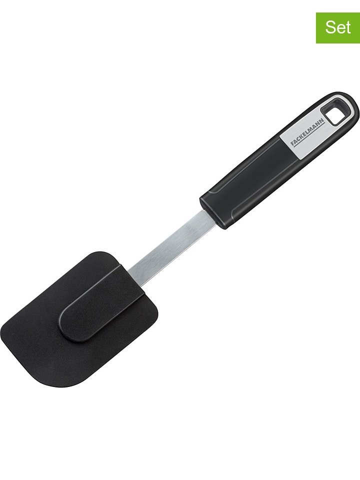 Fackelmann Łopatki (2 szt.) w kolorze czarnym do ciasta - dł. 26 cm rozmiar: onesize