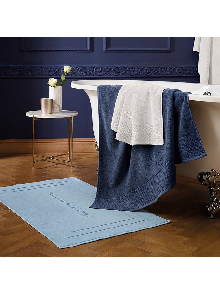 maison héritage PARIS Dywanik łazienkowy w kolorze granatowym rozmiar: 60x100 cm