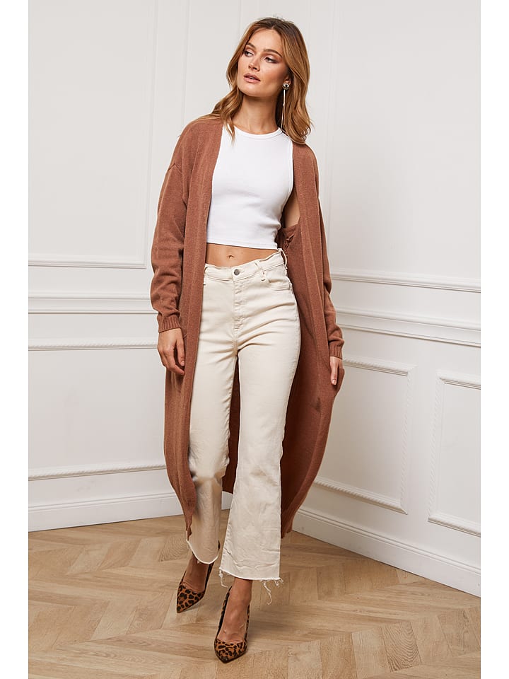 Joséfine Kardigan "Irissa" w kolorze karmelowym rozmiar: M