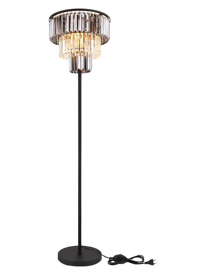 Globo lighting Lampa stojąca "Naxis" w kolorze czarno-szarym - wys. 160 x Ø 40 cm rozmiar: onesize