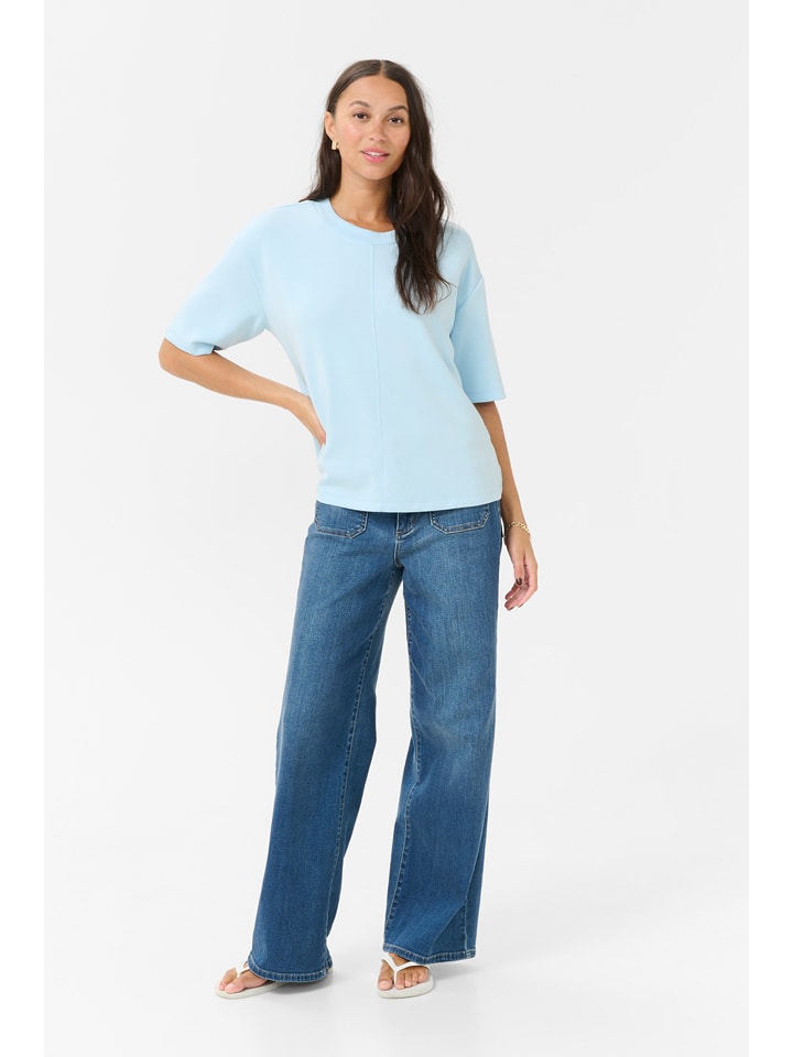 Kaffe Koszulka w kolorze błękitnym rozmiar: L