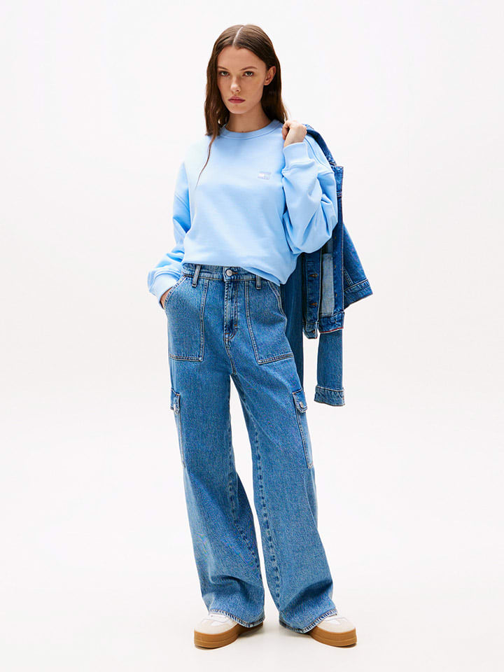 TOMMY JEANS Bluza w kolorze błękitnym rozmiar: S