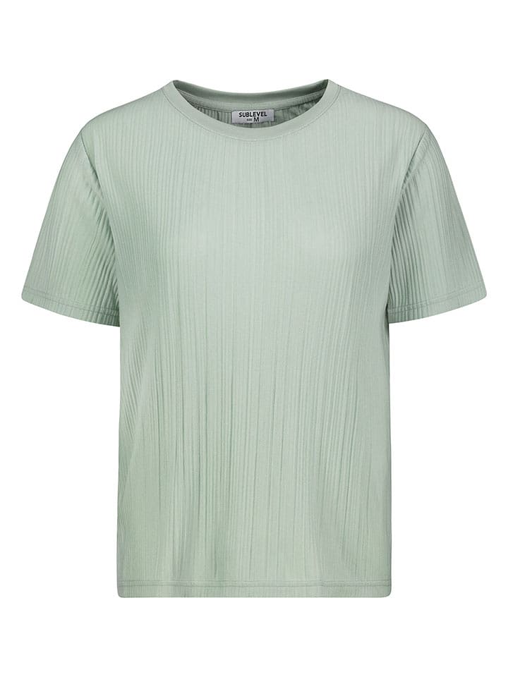 Sublevel Koszulka w kolorze zielonym rozmiar: L