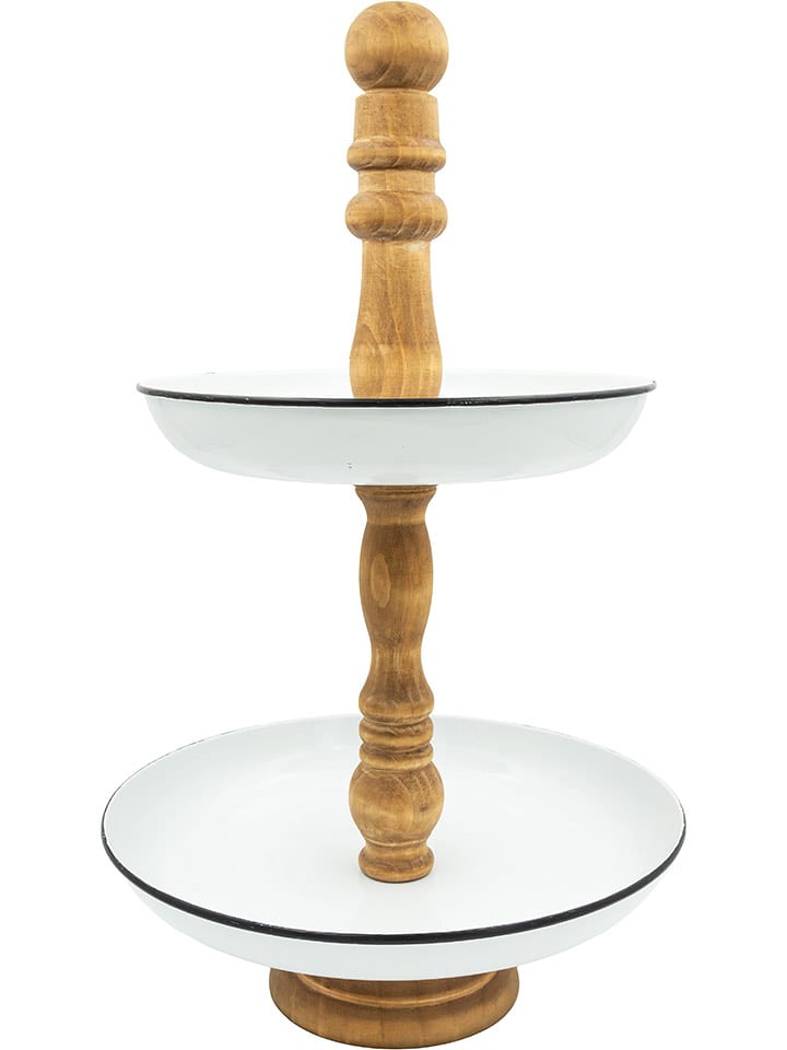 Anticline Etażerka w kolorze biało-jasnobrązowym - wys. 51 cm rozmiar: onesize