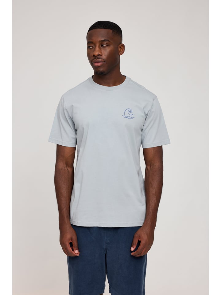 MAZINE Koszulka "Chest Print" w kolorze błękitnym rozmiar: XL