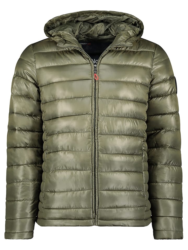Geographical Norway Kurtka pikowana "Calender" w kolorze oliwkowym rozmiar: S