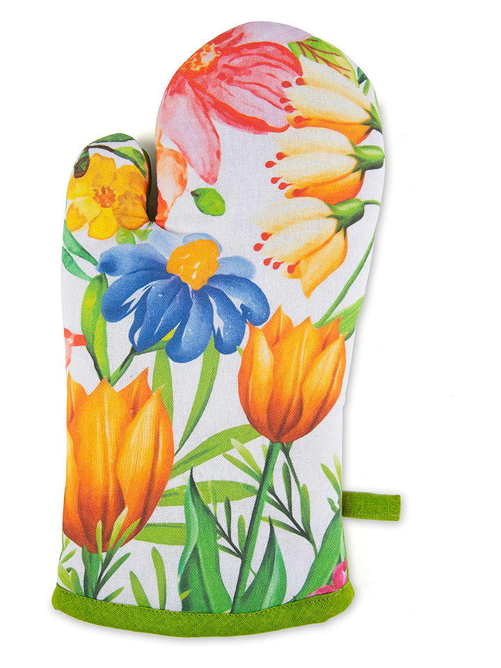 Trendy Kitchen by EXCÉLSA Rękawica kuchenna "Blooming" ze wzorem - 32 x 18 cm rozmiar: onesize