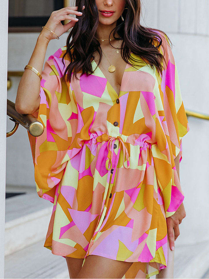 LA Angels Sukienka w kolorze różowo-pomarańczowym rozmiar: XL