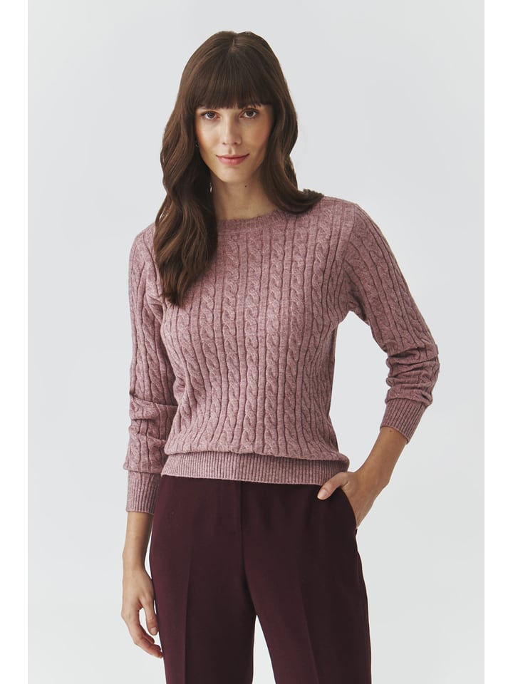 TATUUM Sweter "Willow" w kolorze szaroróżowym rozmiar: XL