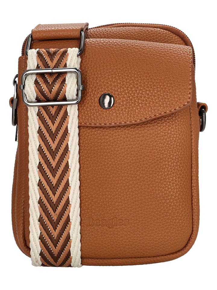 Beagles Torebka w kolorze jasnobrązowym - 14 x 18 x 7 cm rozmiar: onesize