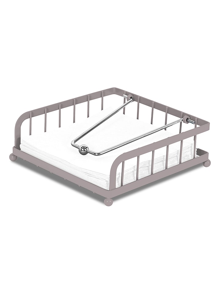 Berlinger Haus Serwetnik w kolorze jasnobrązowo-szarym - 18,5 x 6,2 x 18,5 cm rozmiar: onesize