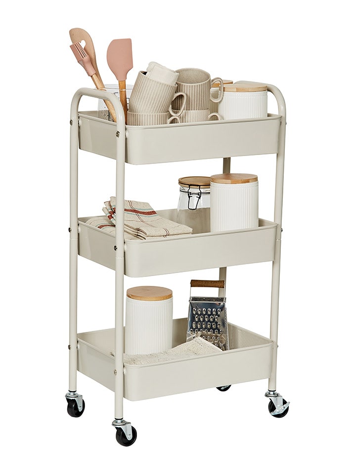 STORE IT Wózek w kolorze beżowym - 44 x 78 x 30,5 cm rozmiar: onesize